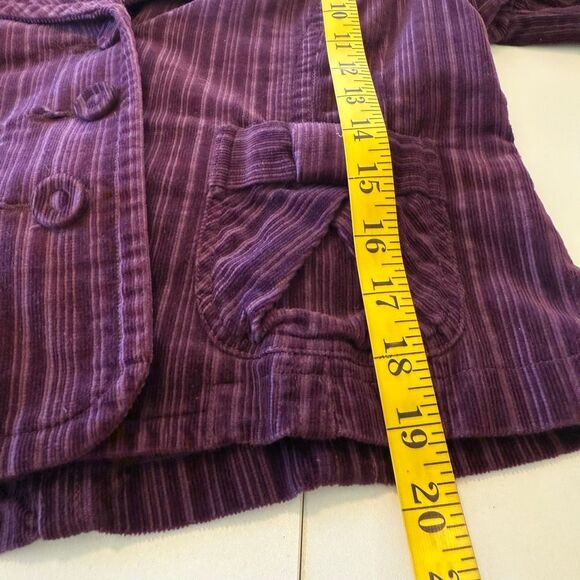 Vintage Rewind Burgundy Corduroy Wide Collar Jacket Sz 6 Y2K, Preppy, Casual - Picture 8 of 10